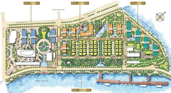Mặt bằng Vinhomes Golden River Ba Son - layout tổng thể