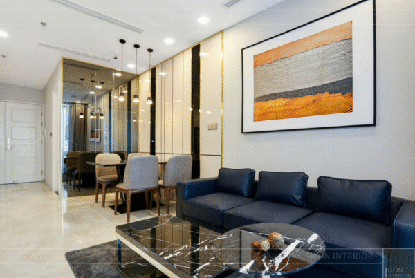 Cho thuê căn hộ 1 phòng ngủ toà Aqua 1 với diện tích 48,7m2