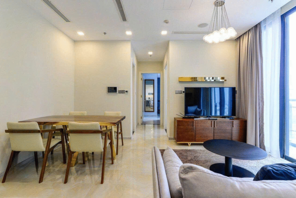 Căn hộ 2 phòng ngủ cần cho thuê với diện tích 62,1m2 tại toà Aqua 3