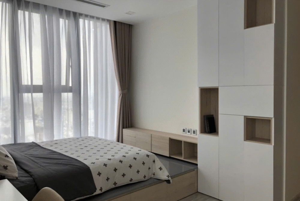 Cho thuê căn hộ 3 phòng ngủ view sông 110,6m2 toà Lux 6
