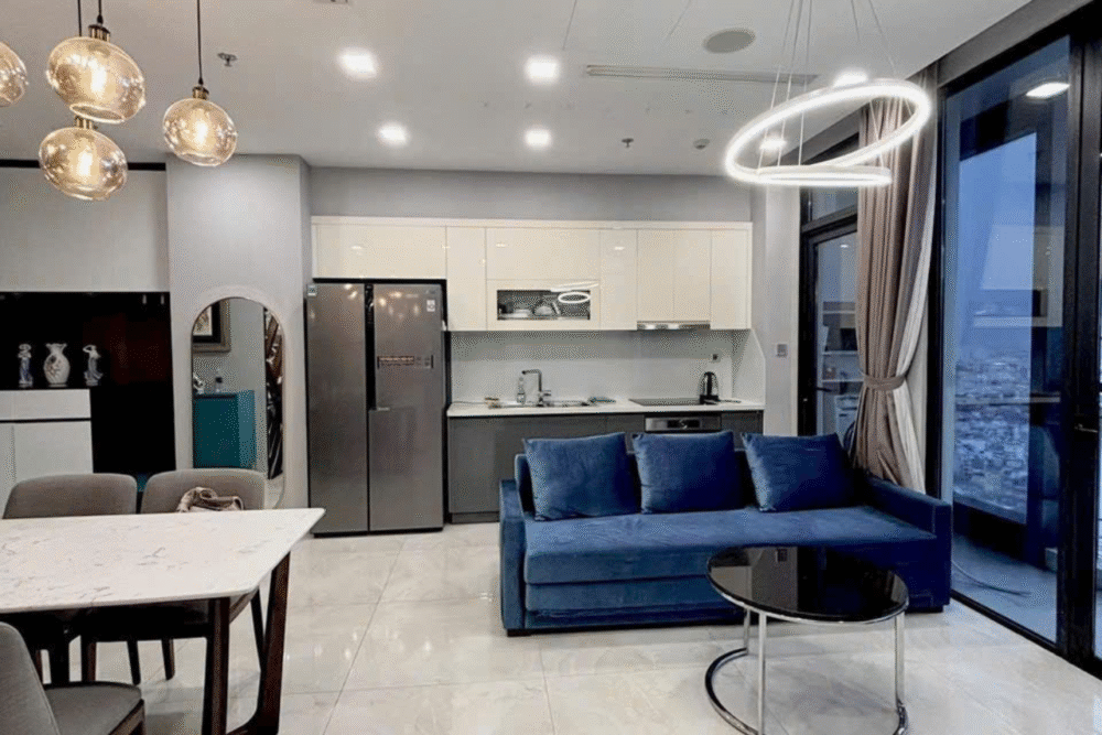 Cho thuê căn hộ 2 phòng ngủ Bason 71,9m2 toà Aqua 1