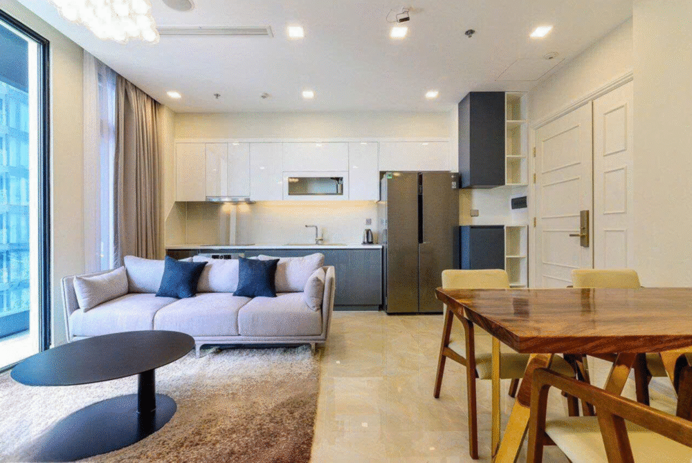 Căn hộ 2 phòng ngủ cần cho thuê với diện tích 62,1m2 tại toà Aqua 3