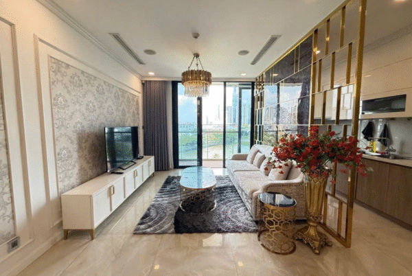 Cho thuê căn hộ 3 phòng ngủ Aqua 1 full nội thất cao cấp, view trực diện sông, Landmark 81