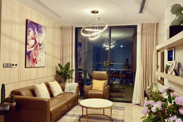 Cho thuê căn hộ 3 phòng ngủ view sông 110,6m2 toà Lux 6