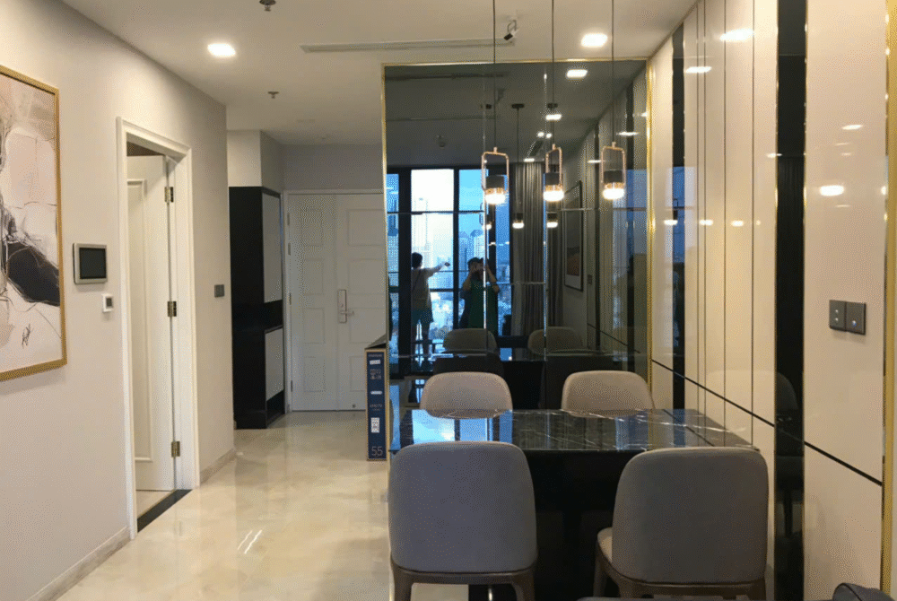 Cho thuê căn hộ 1 phòng ngủ toà Aqua 1 với diện tích 48,7m2
