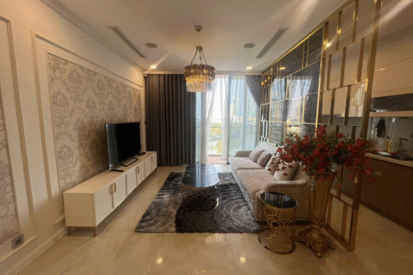 Cho thuê căn hộ 3pn lầu thấp toà Aqua 1diện tích 104,9m2 đầy đủ nội thất