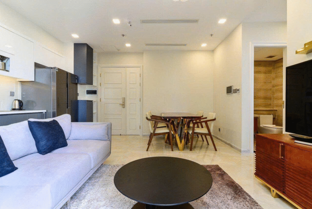Căn hộ 2 phòng ngủ cần cho thuê với diện tích 62,1m2 tại toà Aqua 3