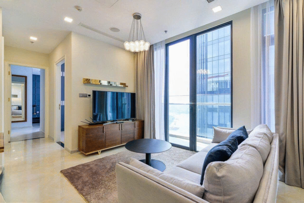 Căn hộ 2 phòng ngủ cần cho thuê với diện tích 62,1m2 tại toà Aqua 3