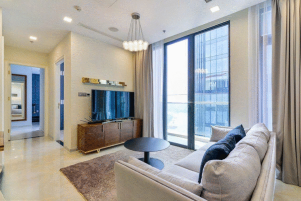 Căn hộ 2 phòng ngủ cần cho thuê với diện tích 62,1m2 tại toà Aqua 3